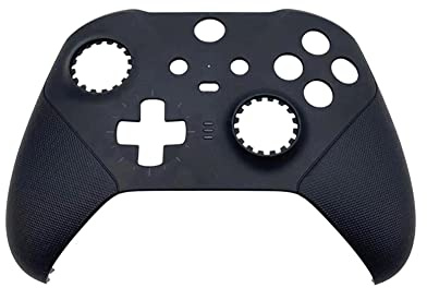 Meijunter Coque de Boîtier de Remplacement Coquille Avant Plaques Frontales Compatible avec Xbox Manette sans Fil Elite Series 2 - Noir