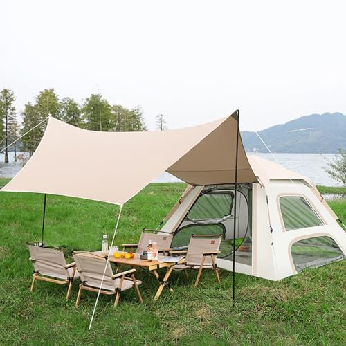 json2xml Pop-Up-Zelt – 2-in-1-Überdachung | Automatischer Sofortaufbau, Pop-Up-Zelt für 3–5 Personen mit Aufbewahrungstasche – leicht und tragbar, Familien-Campingzelt für Outdoor-Aktivitäten