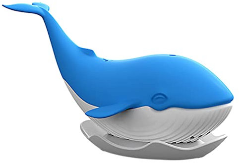 GRIRIW Silikon Teesieb Wal-form Für Losen Tee Blau Langlebig Und Praktisch Tee-ei Teefilter