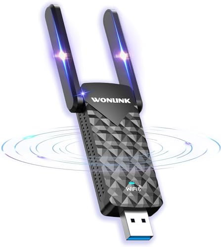 WONLINK WLAN Stick für PC, AX1800 WLAN 6 USB 3.0 Adapter für PC 1602-2