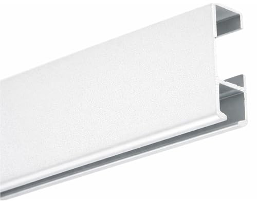 Appendi quadri senza chiodi guida in alluminio 100 cm bianco Eurohang - guida per quadri a muro, sistema semplice, chiodini per quadri muro