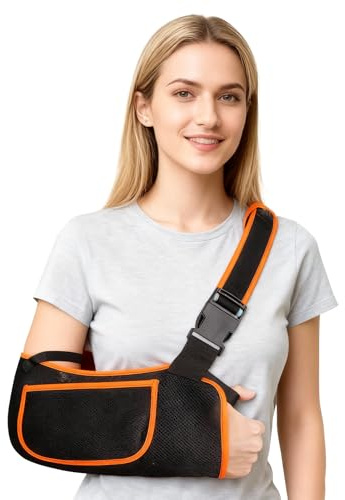 hommova Arm Sling, Ambidextrous Adjustable Arm Sling for Arm Support Shoulder Injury & Wrist Injury (M)