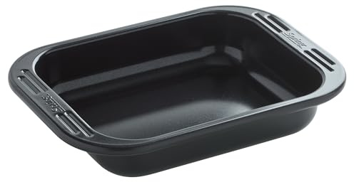 Spring CULINAR - Cazuela rectangular con asas anchas, 23 x 18 cm, acero aluminizado con revestimiento antiadherente sin PFAS, base mineral, capacidad de 1,6 l, resistente al calor hasta 230 °C