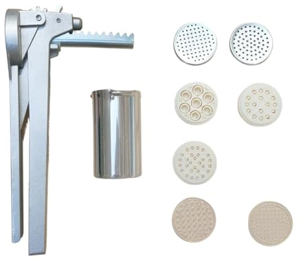 Máquina de prensa de pasta con mango ergonómico para hacer fideos cómodos de acero inoxidable eficiente para hacer fideos caseros