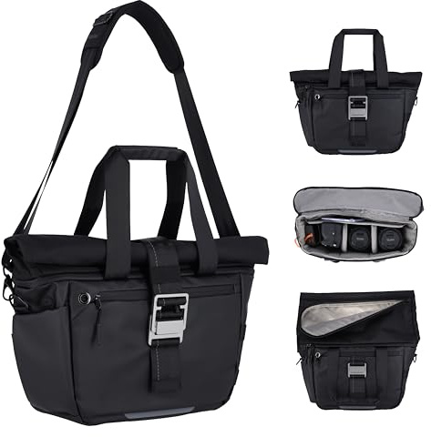 Rollei Fotoliner Ocean Rolltop Kamerarucksack Wasserdicht Fotorucksack Groß Kamera Rucksack mit Laptopfach Stativhalter für DSLR SLR Kameras