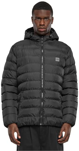 Urban Classics Homme Basic Bubble Jacket, Noir (Black/Black/Black), 4XL Grande taille EU