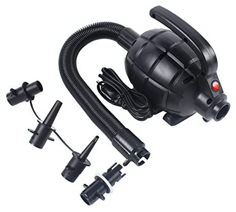 Elektrische Luftpumpe 600W 1000 L/min Elektrische Pump mit 4 Luftdüse für aufblasbare Matratze,Sofa,Luftmatratze Pool,Pumpe zum Aufblasen