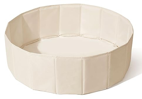 Ball Pit for Toddlers Babies Dogs Cats Iinfant Children, Foldable Ball Pits Play Tent, Crawl Playpen Ball Pool with Storage Bag, Surprise for Boys Girls Festival (Balls Not Included), Beige