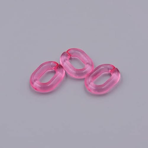 100 Stücke 20 * 14 MM Acryl Gliederkette Schlüsselanhänger Für Halskette Armband Herstellung Bunte Kette Kunststoff Kettenglieder Schmuckherstellung