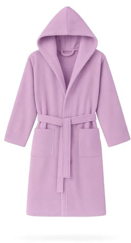 Leonardo Home - accappatoio uomo donna 100% cotone - accappatoio con Cappuccio in morbida spugna 100% cotone.