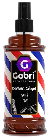 Gabri No:6 After Shave Barber Cologne 400ml - 70° Agua De Colonia Para Hombre, Colonia De Peluquería, Relajante, Calmante, Calmante, Refrescante
