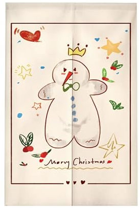 Türvorhang Schneemann Grün Küchenvorhänge Polyester Raumteiler Vorhang Kurz Scheibengardinen mit Teleskopstange Vorhänge Kurz Türvorhang Insektenschutz Fliegenvorhang Terrassentür 90x200cm