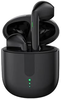 Auriculares Inalámbricos Bluetooth 5.3 con Cancelación de Ruido | Sonido Estéreo HD, Micrófono Integrado, Resistentes al Sudor – Ideales para Música y Gaming – Color Negro