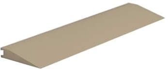 Roppe Rolling Traffic Transition Profile #73, Greige, 9/32 H X 9' L X 3-3/16 W