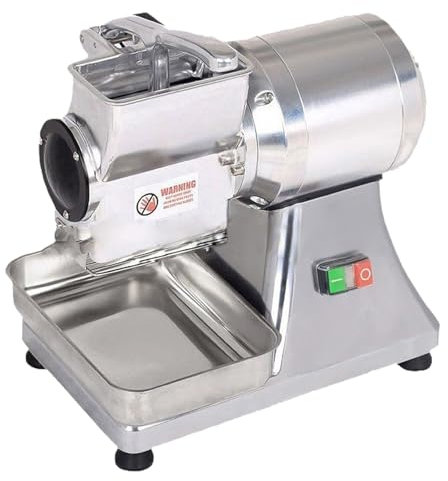 Rallador de queso comercial, rallador de queso rotatorio, máquina ralladora eléctrica rotatoria de 550 W con recipiente, para queso, mantequilla, 48 x 49 x 32,5 cm