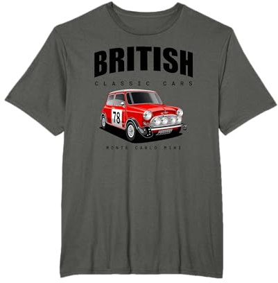 Britische klassische Sportwagen berühmte Rallye Mini T-Shirt