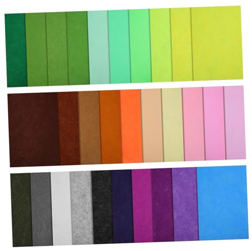 Gadpiparty 60stücke Filzplatten Zum Basteln Dünner Filzstoff in Satten Farben Für Nähen Scrapbooking Und Dekoration Leicht Zu Schneiden Bearbeiten