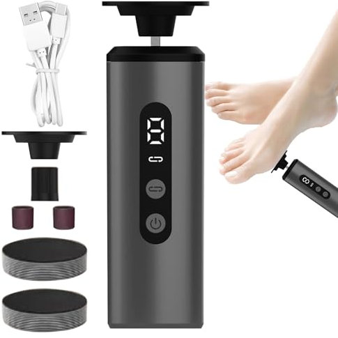 Rimuovi Calli Elettrico,Smerigliatrice Levigatore per Pedicure Professionale - Pedicure con 9 Velocità per Trattamento Spa e Preparazione Sandali