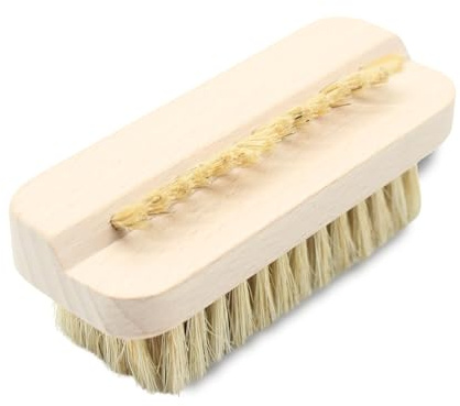 DOJA Barcelona Spazzola per Unghie in Legno - Pack 2 - Design Compatto/Portatile - Spazzolino per Unghie Mani Manutenzione Facile - Spazzolina per Unghia per Efficacia nella Pulizia di Unghia e Mani