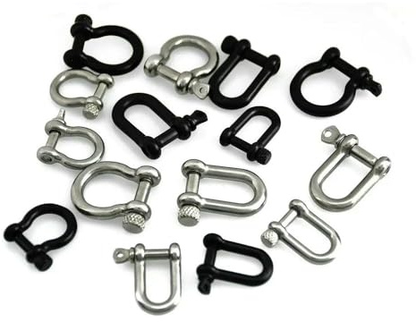 D Rings Bag Accessories Shackle Carabiner D Ring Key Hook for Camping Hiking Joint Connector