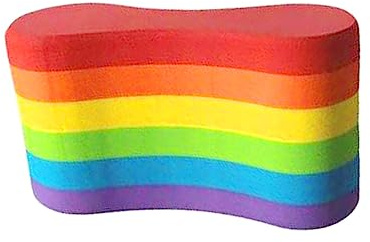 pistro Pull Buoy Schwimmhilfe für Beine und Hüften, Eva Trainingshilfe für Erwachsene Anfänger, Auftriebskörper für Schwimmtraining- Regenbogen