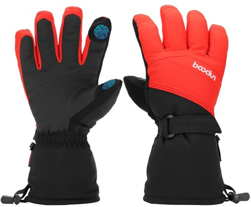 HXDSUP Skihandschuhe Herren Winterhandschuhe wasserfeste, warme Touchscreen Handschuhe für Herren Damen, ideal für Fahrrad, Reiten, Laufen, Wandern