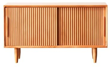 Skobänk i massivt trä med dubbla hyllor, multifunktionellt skjutdörrskåp för entré vardagsrum korridor kontor och omklädningsrum (80 cm B)