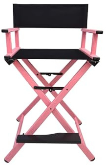 Regiestühle Outdoor Aluminium Klappstuhl Make-Up Hocker for Studio Fotografie Direktor Sitz Tragbare Kompakte Camping Stühle(Pink Pillowless)