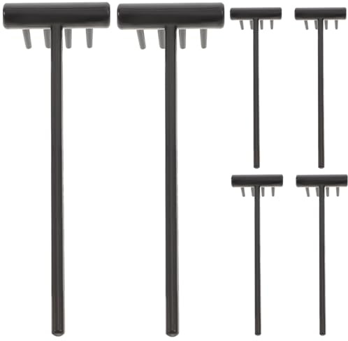 TOYZFRIENDY 6 pièces Lot de Mini Râteaux Zen pour Bac à Sable Accessoires de Table de Jardin Miniatures Râteaux de Paysage Légers et Durables pour Décoration Zen