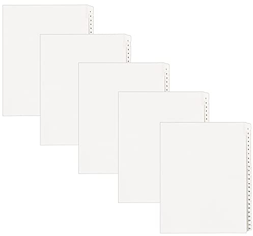 Avery 1-25 Legal Exhibit Dividers for 3 Ring Binders, 25-Tab Sets, Allstate Style, 5 Binder Divider Sets (24761)