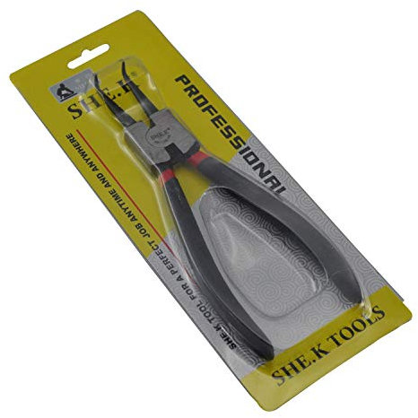 TSX Tools SK-112-7D Pince courbée pour circlips/rondelles/anneaux de sécurité 170 mm