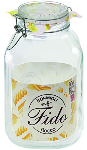 Bormioli Rocco Fido Drahtbügelgläser Set 2130 ml (4 Stück, Einmachgläser mit Dichtungsringen, spülmaschinenfest, Dessertgläser, Marmeladengläser) 58302