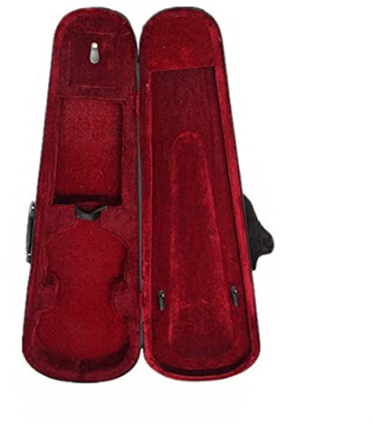 KESHUO professionelle Geigenkoffer Violin Case1/8 1/4 1/2 3/4 Größe Professionelle Dreieckige Form Violine Hardcase Rot Insige Violine Teile Zubehör (Color : 1/2)