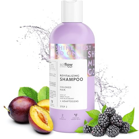 So!Flow Shampoo Nutriente e Ristrutturante - Arricchito con estratti botanici, Protezione duratura per il colore, Ideale per capelli danneggiati, Fragranza delicata e avvolgente