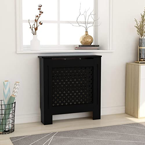 LAPOOH MDF Radiator Cover Black 78 cm,Radiator Cover,Radiator Cover Modern(SPU:325568)