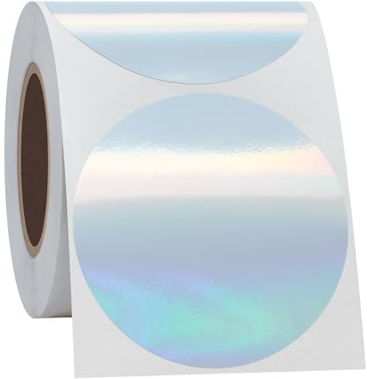 Hycodest Étiquettes thermiques directes au laser, autocollants thermiques pour adresse, expédition d'adresse, étiquettes holographiques trctangle pour imprimante d'étiquettes thermiques (5.1 cm)