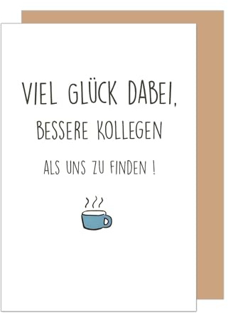 Edition Seidel Premium Glückwunschkarte zum Abschied mit Umschlag. Abschiedskarte mit Spruch Grußkarte Karte Billet Ruhestand Jobwechsel Mann Frau Kollege Kollegin Freunde (AS140 SW024)