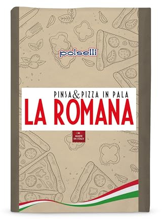 Polselli La Romana Pinsa & Pizza in Pala Flour ,11 lb – Type 0 High-Protein Wheat & Rice Flour Blend – Ideal for Roman-Style Pizza and Flatbread Light & Airy Crust, Crunchy Texture, Perfect for Sourdough & Artisan Baking
