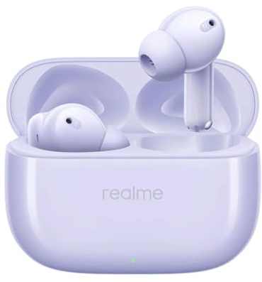 realme Buds T310 with 12.4mm Driver, 30dB ANC, 360 Spatial Audio and 40 Hours Playback Bluetooth Headset (True Wireless) (Monet Purple)