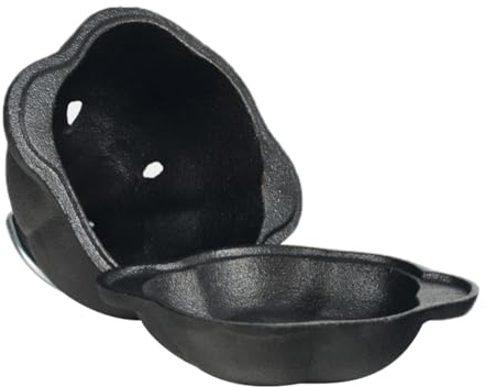 Yominerr Pré-Assaisonné en Fonte Four Hollandais Pot, L'Ail Rôtissoire de Pommes de Terre Breader pour Votre Cuisine Four ou en Plein Air Grill Ramen Pot