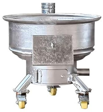 ERSINIAN Holzofen, Outdoor-Holzofen, Zeltofen, mit Universalrad, ideal zum Kochen, Grillen, Wasserkochen und Kaffeekochen