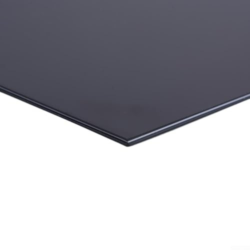 HpLive 440 x 290 mm Pickguard Blank Pickguard Foglio per chitarra elettrica Scratchplate fai da te, materiale a 3 strati per chitarra elettrica e basso (nero)