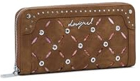 Desigual Geldbörse Mone Yankee Fiona Long Wallet Camel braun
