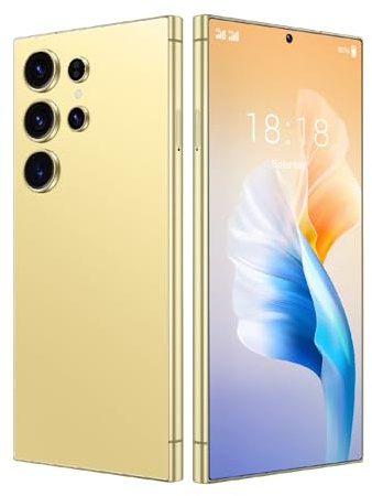 FOXIONO Téléphone sans contrat, écran 6,75 Pouces, 8MP + 16MP, Lunette entièrement métallique, 4GBRAM + 64GBROM, Extension TF 128GB, 4G LTE FDD - TDD, processeur Octa - Core Haute Vitesse (Yellow)
