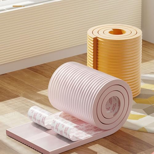 Schaumstoff-Eckenschutz für Kinder, selbstklebender Sicherheitsstreifen, 20 cm x 200 cm Polsterung für gepolsterte Wände, Anti-Kollisions-Kantenschutz für Zuhause, Kindersicherung