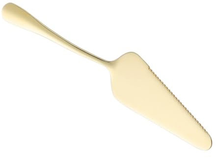 Gatuida Edelstahl Tortenheber Mit Gezackter Klinge Leicht Goldfarbene Kuchenschaufel Für Hochzeitstorten Pizza Und Kuchen Rostfrei Ergonomisch Langlebig Spülmaschinenfest Praktisches Küche