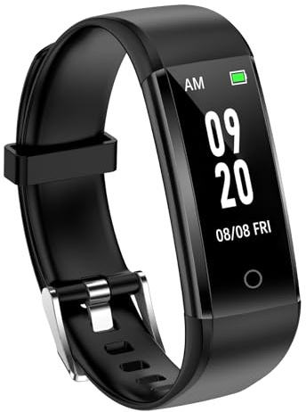 Fitness Watch for Walking & Running,IP68 Waterproof,Step & Calorie Counter,Sleep Monitor - No Bluetooth/App/Phone Required Activity Tracker Pedometer for Men Women Kids Elder