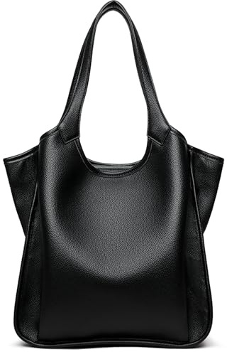 Myhozee Shopper Damen Große Tote Bag Handtasche PU Laptoptasche Leder Schultertasche Arbeitstasche Tragetasche Henkeltasche Lehrertasche Aktentasche für College, Schule, Arbeit, Alltag