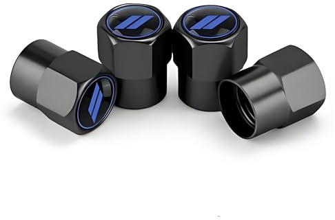 DTXFBH 4 Pezzi Tappi Valvole Pneumatici Auto per VW Golf 7 | VW Golf 8 | Baujahr 2012-2024, Tappini Gomme Auto Cappuccio Valvola Resistenti alla Corrosione Parapolvere,Blue
