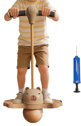 pogos Stick für Kinder, Hüpfball mit Griff, Hüpfstange Erwachsene, ausgeglichen und koordiniert Bouncing pogoes Ball, Sportgeräte für Gleichgewichtstraining, Sport, Abnehmen und Fettverbrennung